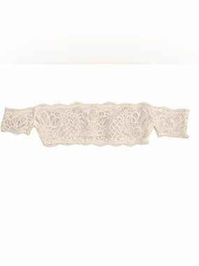 Victoria's Secret Cream Lace Off-Shoulder Bandeau